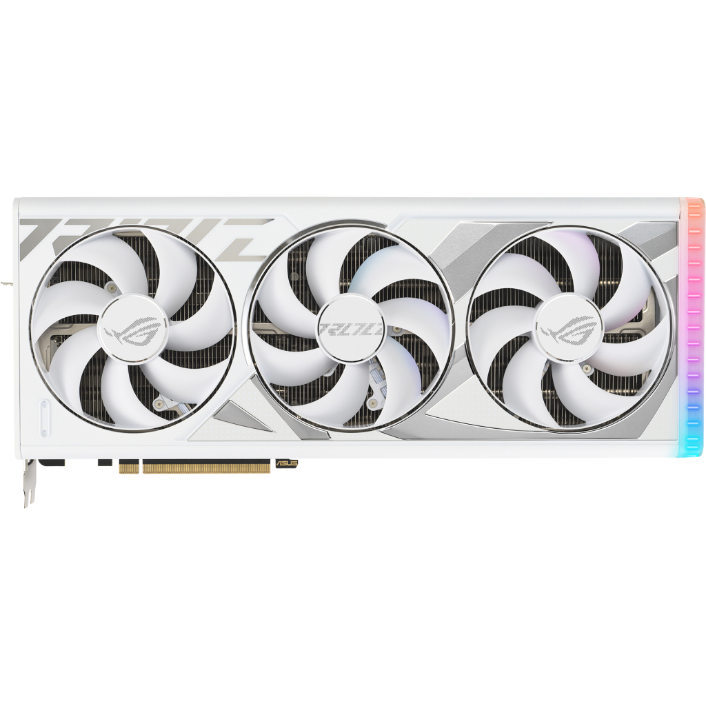 Видеокарта ASUS GeForce RTX4090 24GB ROG STRIX WHITE OC (ROG-STRIX-RTX4090-O24G-WHITE)
