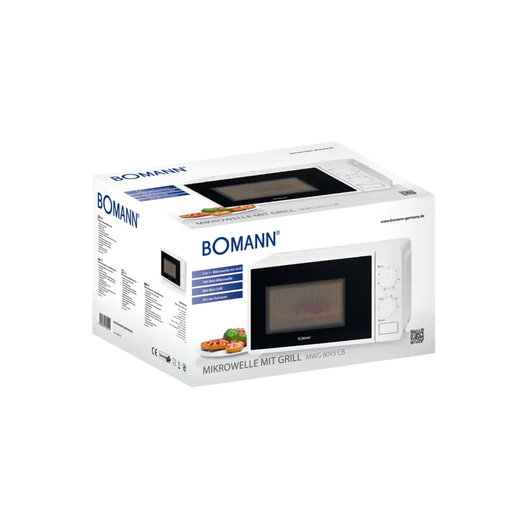 Микроволновая печь Bomann MWG 6015 CB white (MWG6015CB white) - 1
