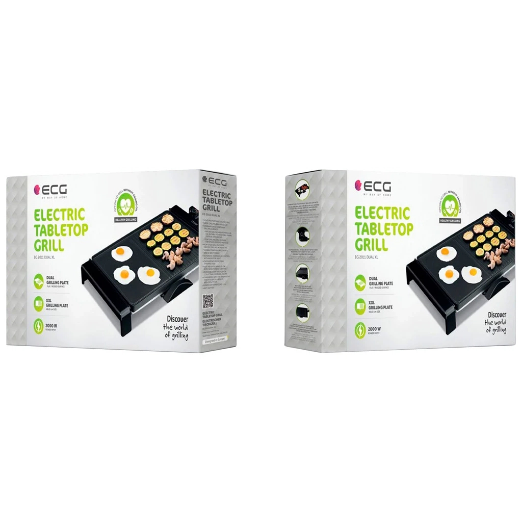 Электрогриль ECG EG 2011 Dual XL (EG2011 Dual XL) - 3