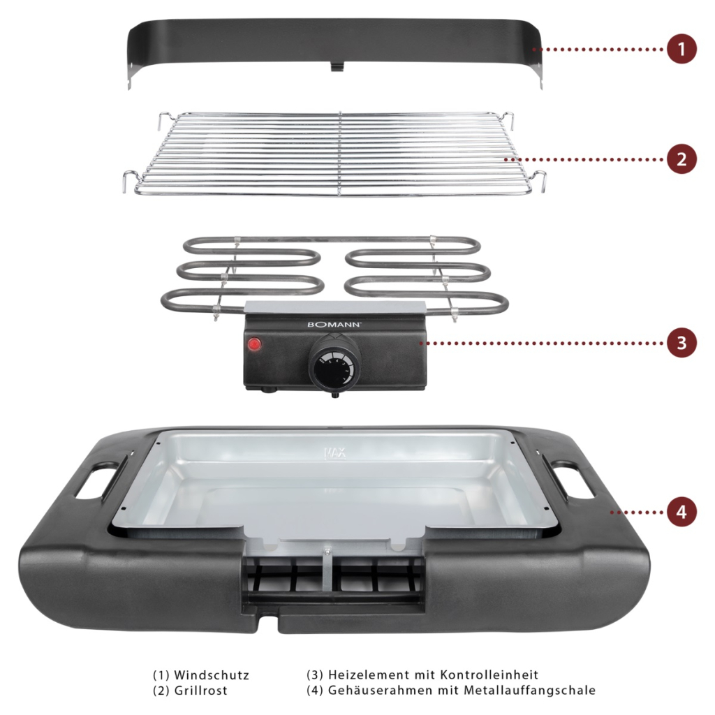 Электрогриль Bomann BQ 2243 СВ (BQ2243СВ) - 1