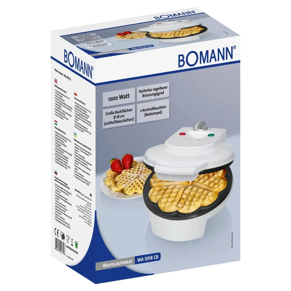Вафельница Bomann WA 5018 СВ white (WA5018СВ white) - 3