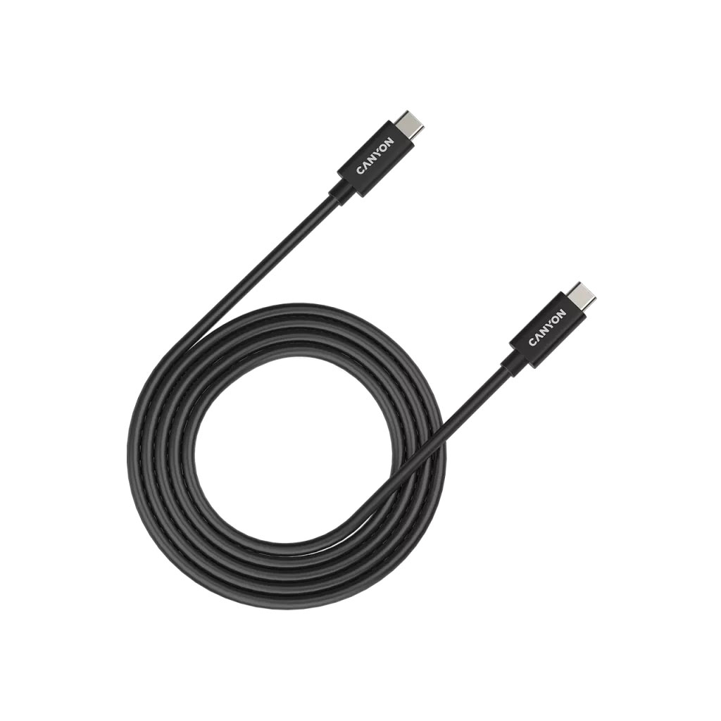 Дата кабель USB-C to USB-C 2.0m UC-42 5A 240W(ERP) E-MARK,black Canyon (CNS-USBC42B) Дата кабель USB-C to USB-C 2.0m UC-42 5A 240W(ERP) E-MARK,black Canyon (CNS-USBC42B)