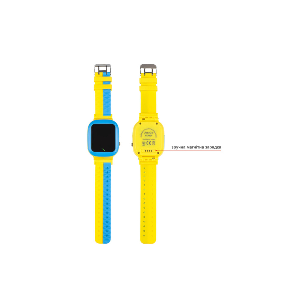 Смарт-часы Amigo GO004 GLORY Splashproof Camera+LED Blue-Yellow (GO004 Splashproof Camera+LED Blue-Yellow) - 3 Смарт-часы Amigo GO004 GLORY Splashproof Camera+LED Blue-Yellow (GO004 Splashproof Camera+LED Blue-Yellow) - 3