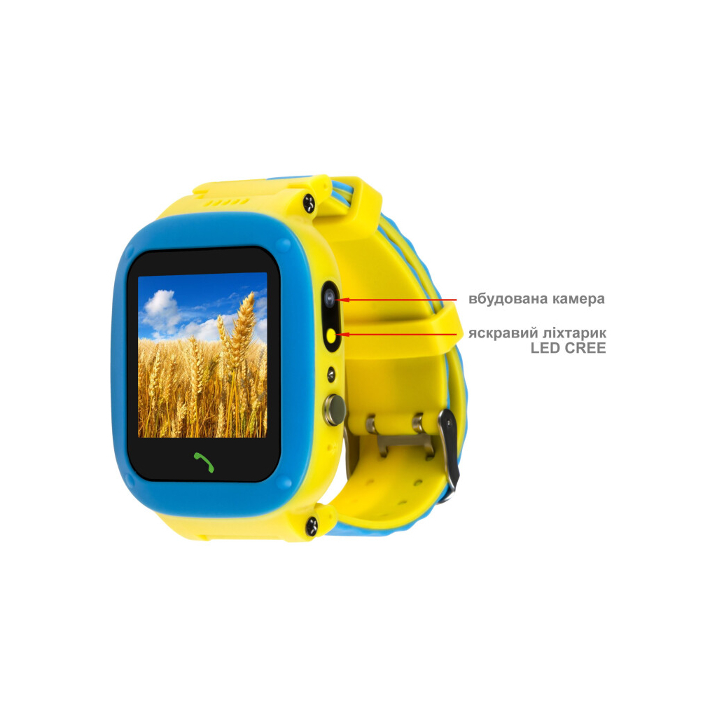 Смарт-часы Amigo GO004 GLORY Splashproof Camera+LED Blue-Yellow (GO004 Splashproof Camera+LED Blue-Yellow) - 4 Смарт-часы Amigo GO004 GLORY Splashproof Camera+LED Blue-Yellow (GO004 Splashproof Camera+LED Blue-Yellow) - 4