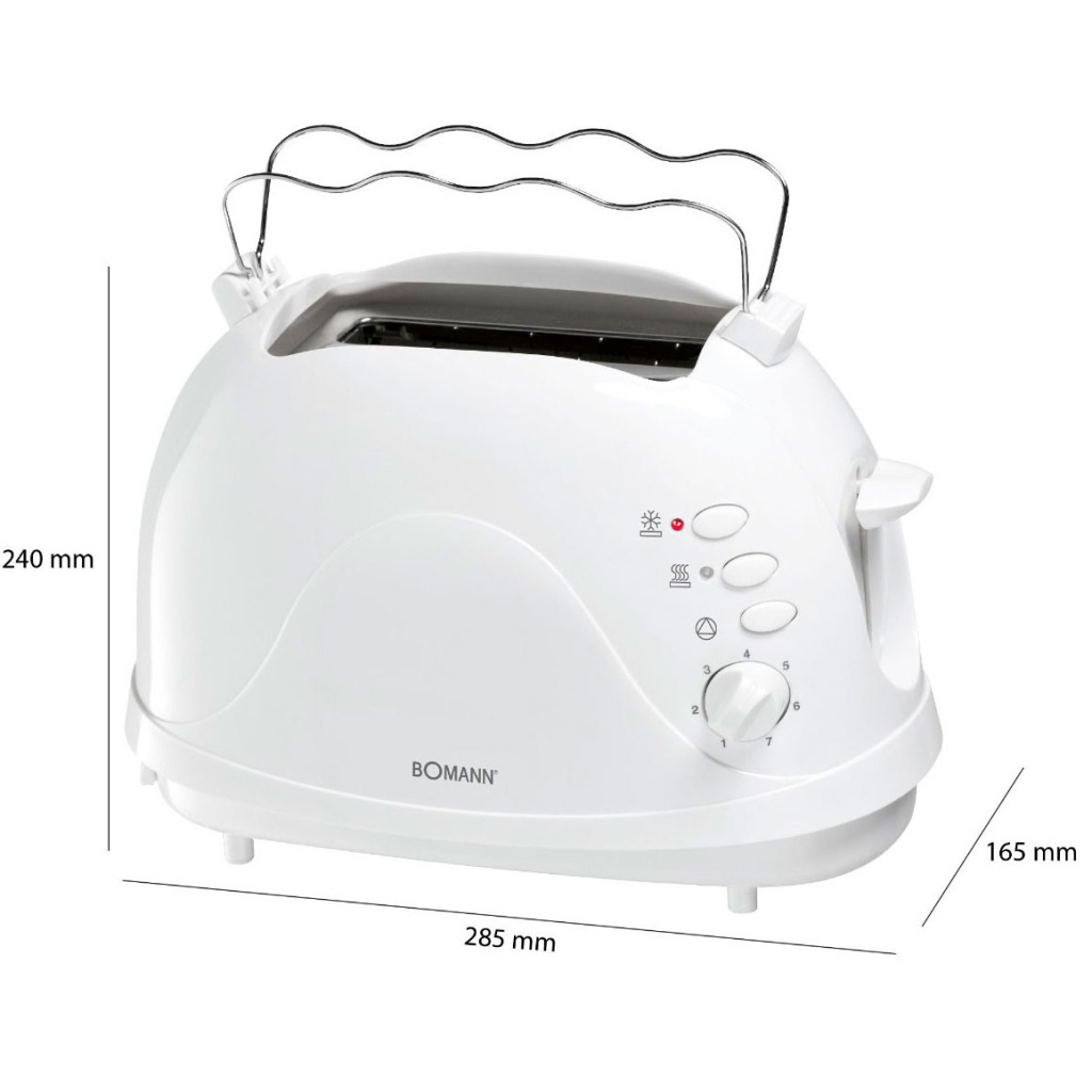 Тостер Bomann TA 246 CB white - 2
