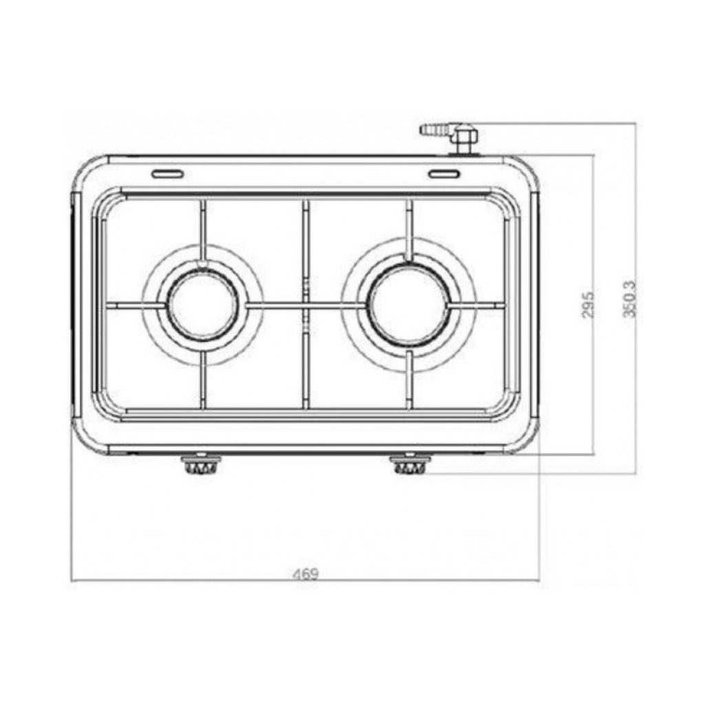 Настольная плита YUCEL O-200-LPG brown - 3 Настольная плита YUCEL O-200-LPG brown - 3