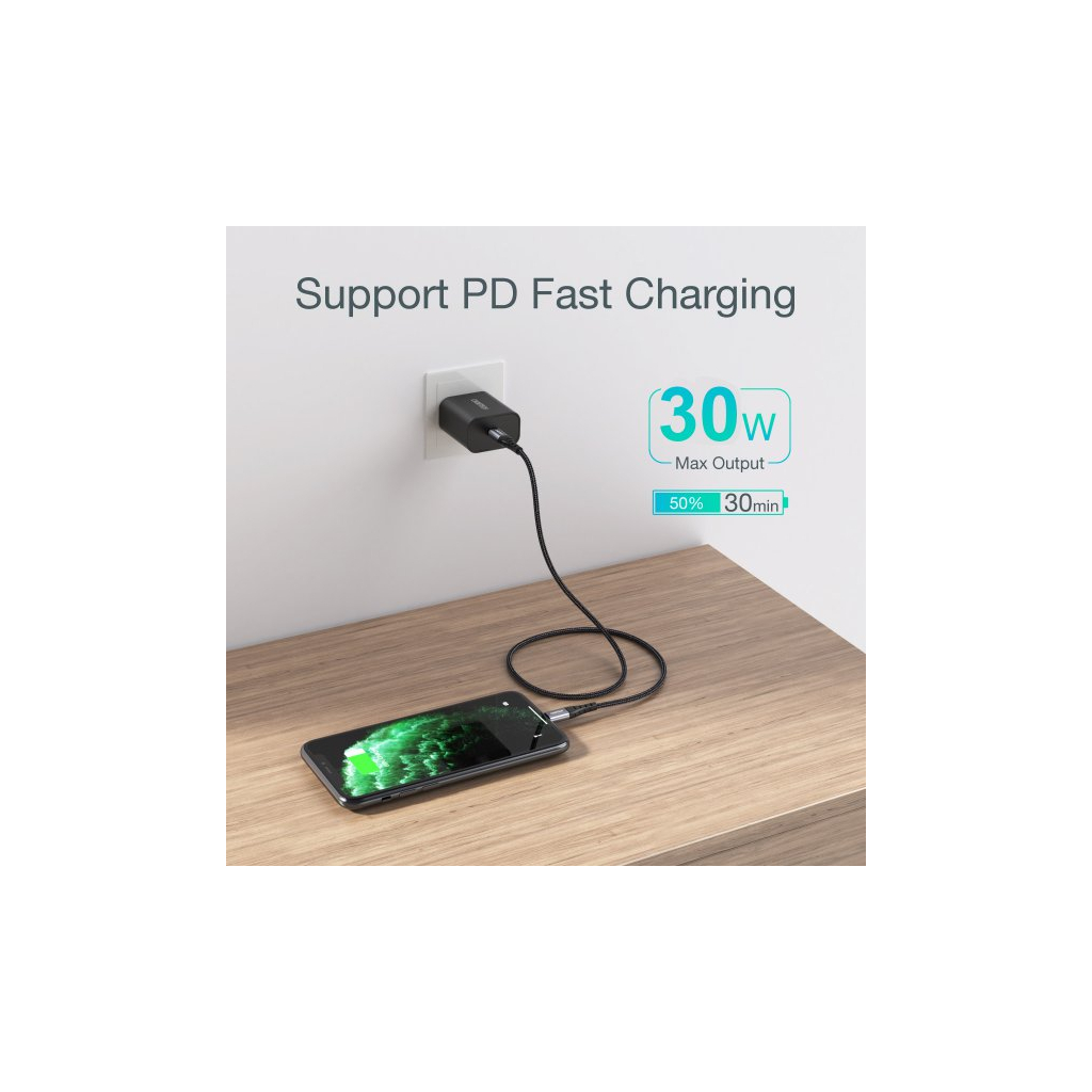 Дата кабель USB-C to Lightning 1.2m MFI Choetech (IP0039-BK) - 6