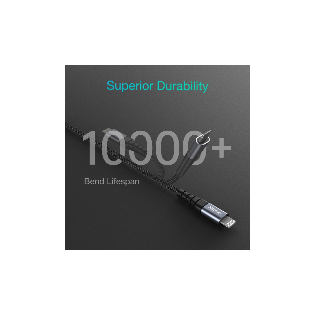 Дата кабель USB-C to Lightning 2.0m MFI Choetech (IP0041-BK) - 5