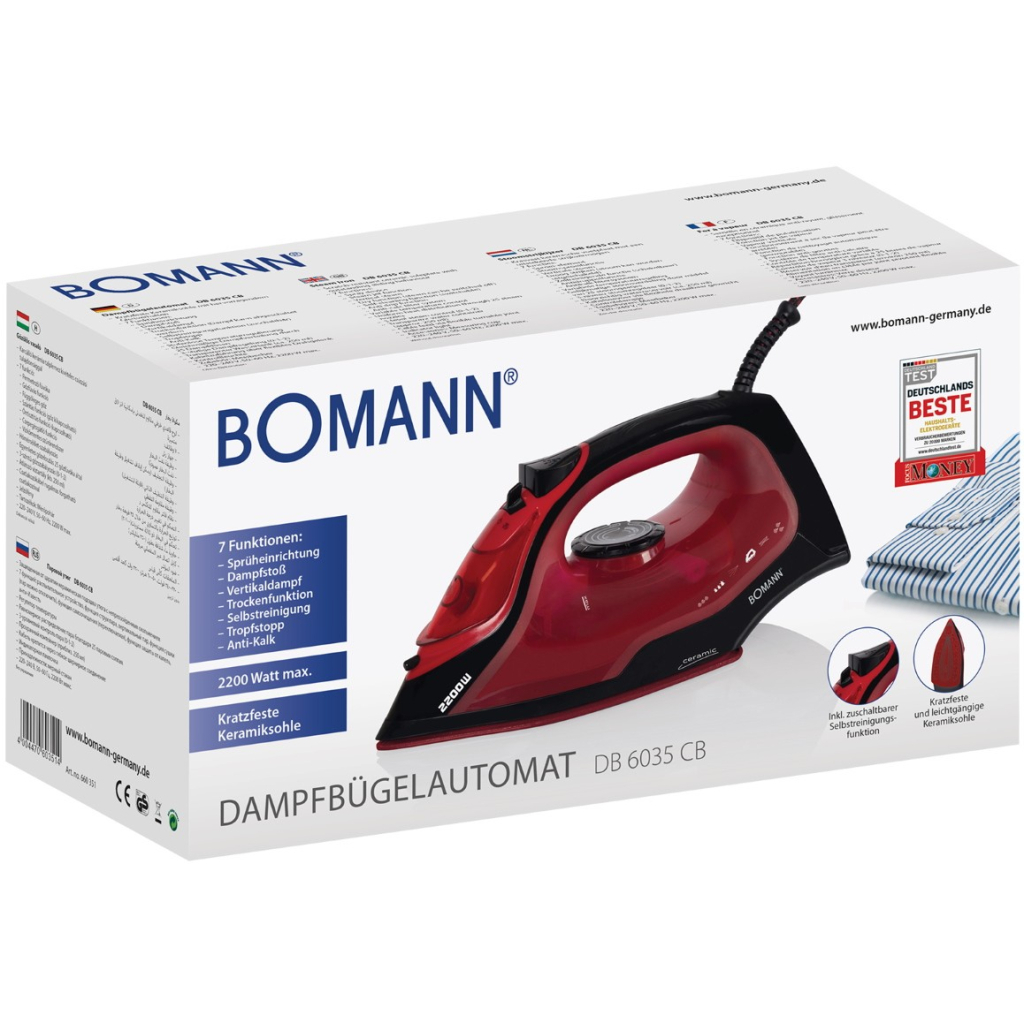 Утюг Bomann DB 6035 CB (DB6035CB) - 3