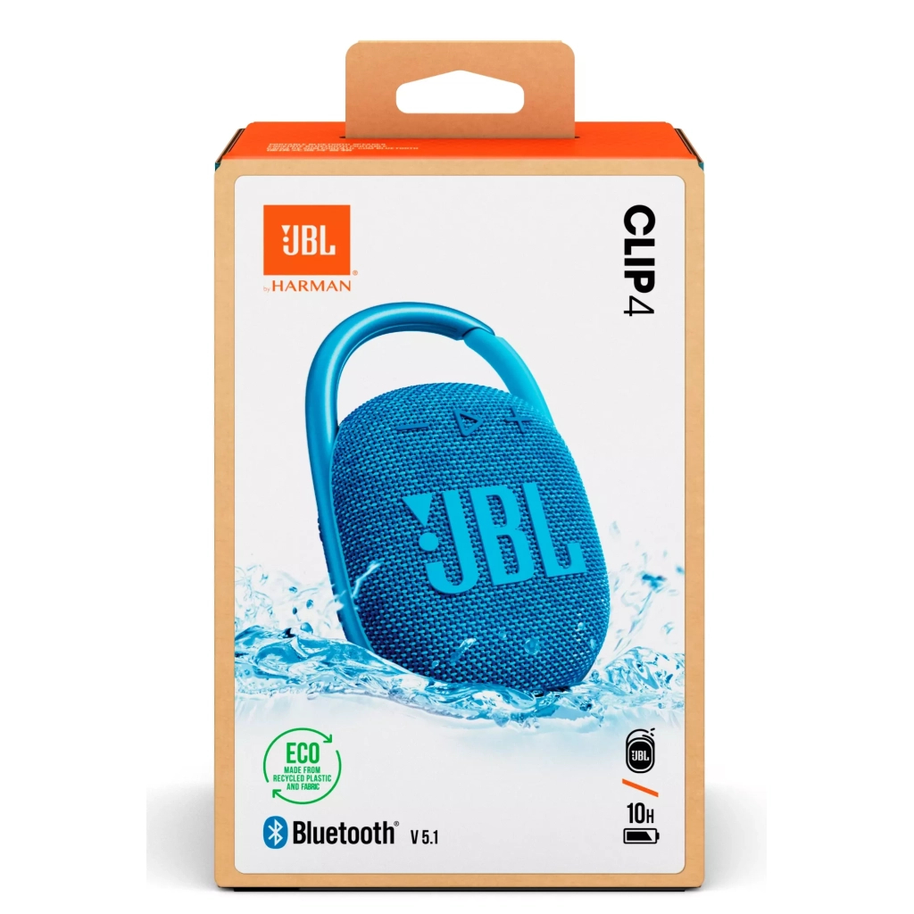Акустическая система JBL Clip 4 Eco Blue (JBLCLIP4ECOBLU) - 9