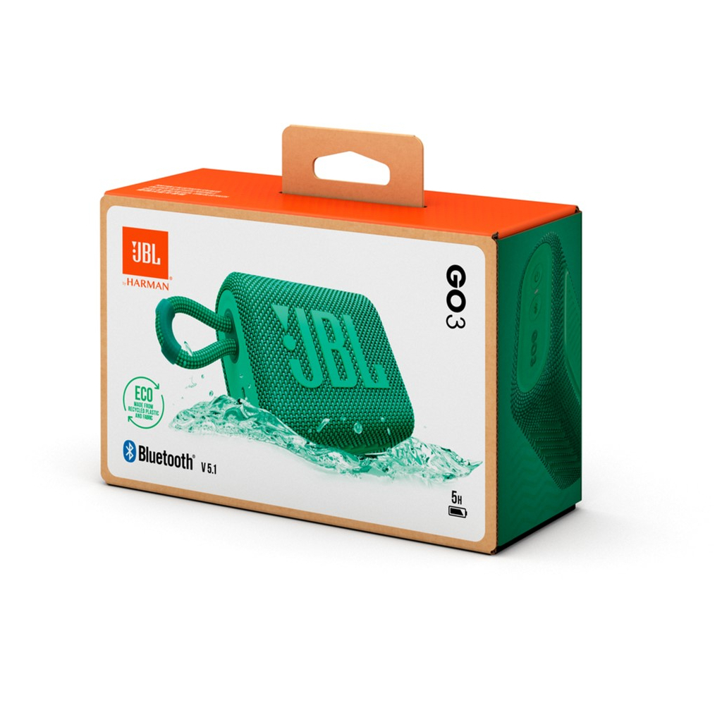 Акустическая система JBL Go 3 Eco Green (JBLGO3ECOGRN) - 5