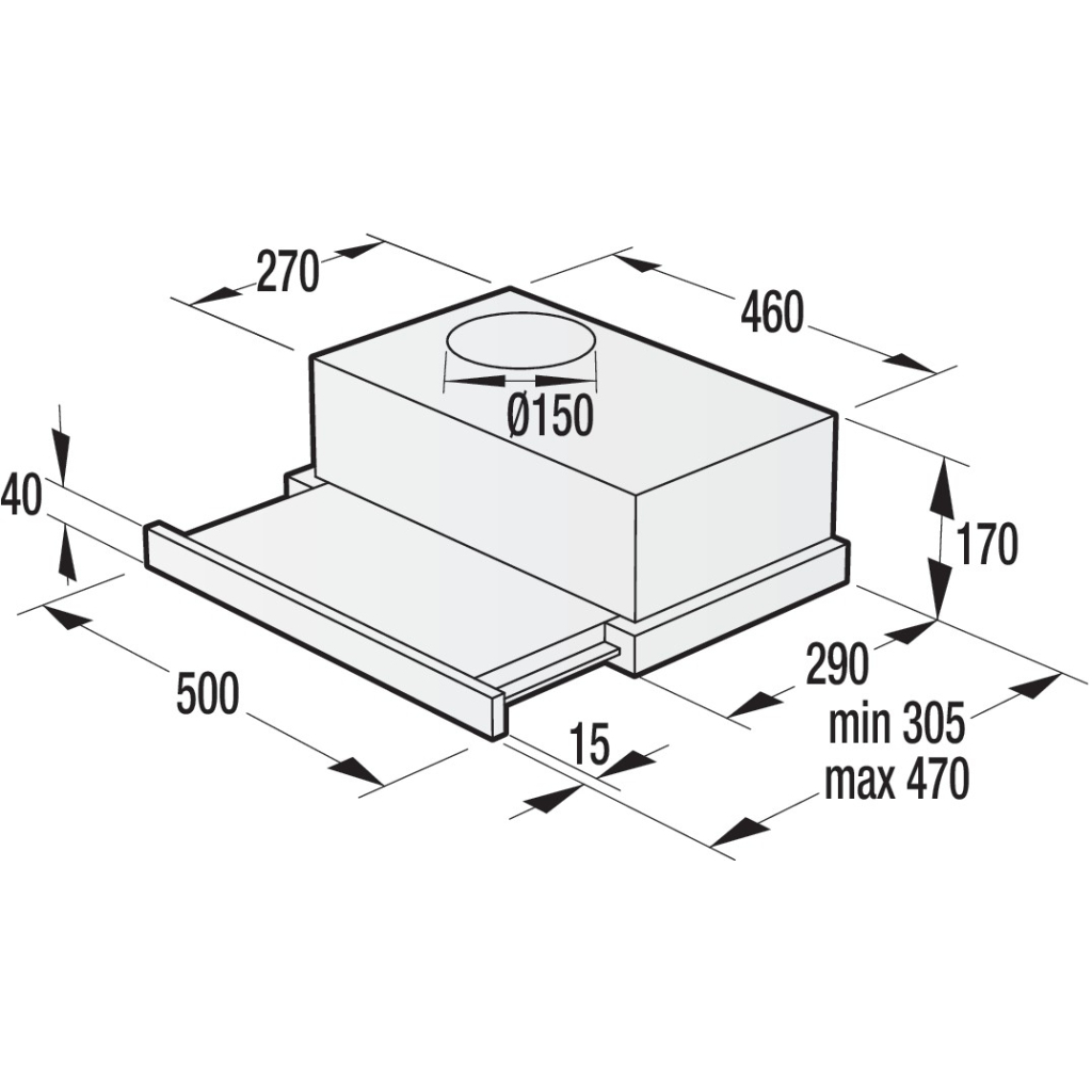 Вытяжка кухонная Gorenje BHP523E10X - 1