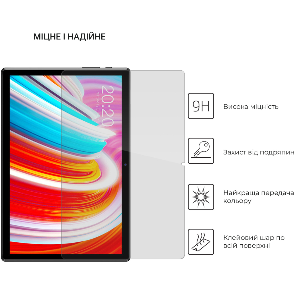 Стекло защитное Armorstandart Glass.CR Teclast M40/M40S/M40 Pro/M40 Air/M40 Plus 10.1 (ARM66645) - 2