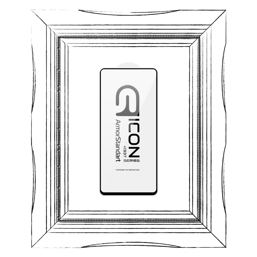 Стекло защитное Armorstandart Icon Xiaomi Poco X5 Pro 5G Black (ARM66386) - 2