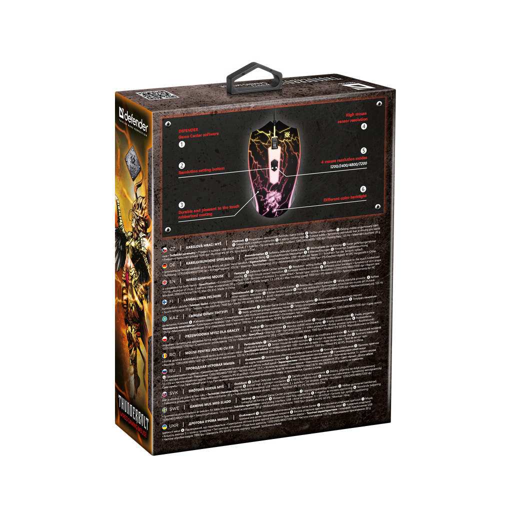 Мышка Defender Thunderbolt GM-925 USB Black (52925) - 4