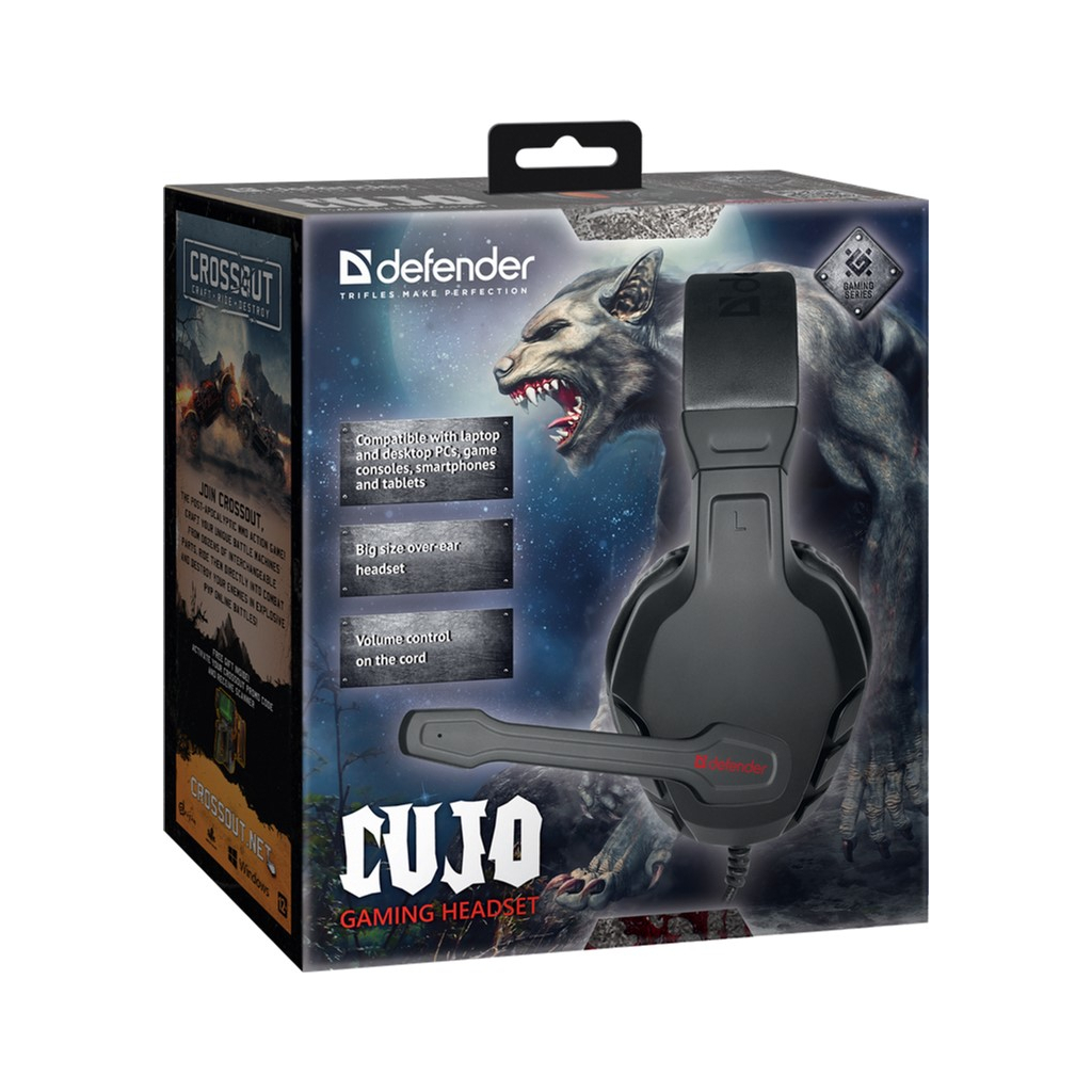 Наушники Defender Сujo Black-Red (64505) - 9