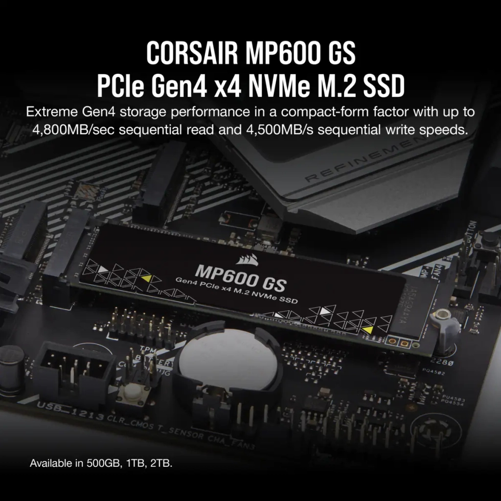 限定品 CORSAIR MP600GS SSD PCIe 500GB x4 Gen4 x4 4) M.2 NVMe MP600 M.2 (Gen  SSD GS 500GB NVMe 4.0 CSSD-F0500GBMP600GS PCIe HD