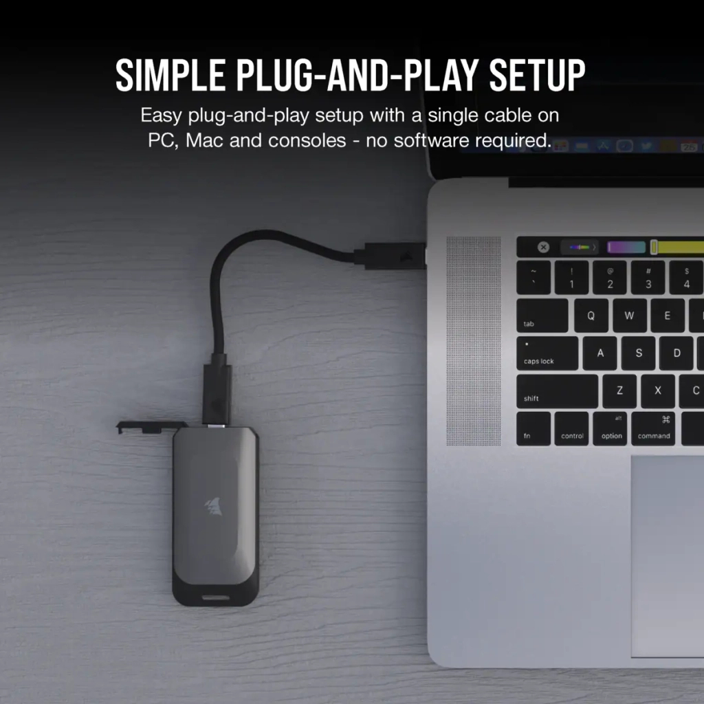 Накопитель SSD USB 3.2 2TB Corsair (CSSD-EX100U2TB) - 7