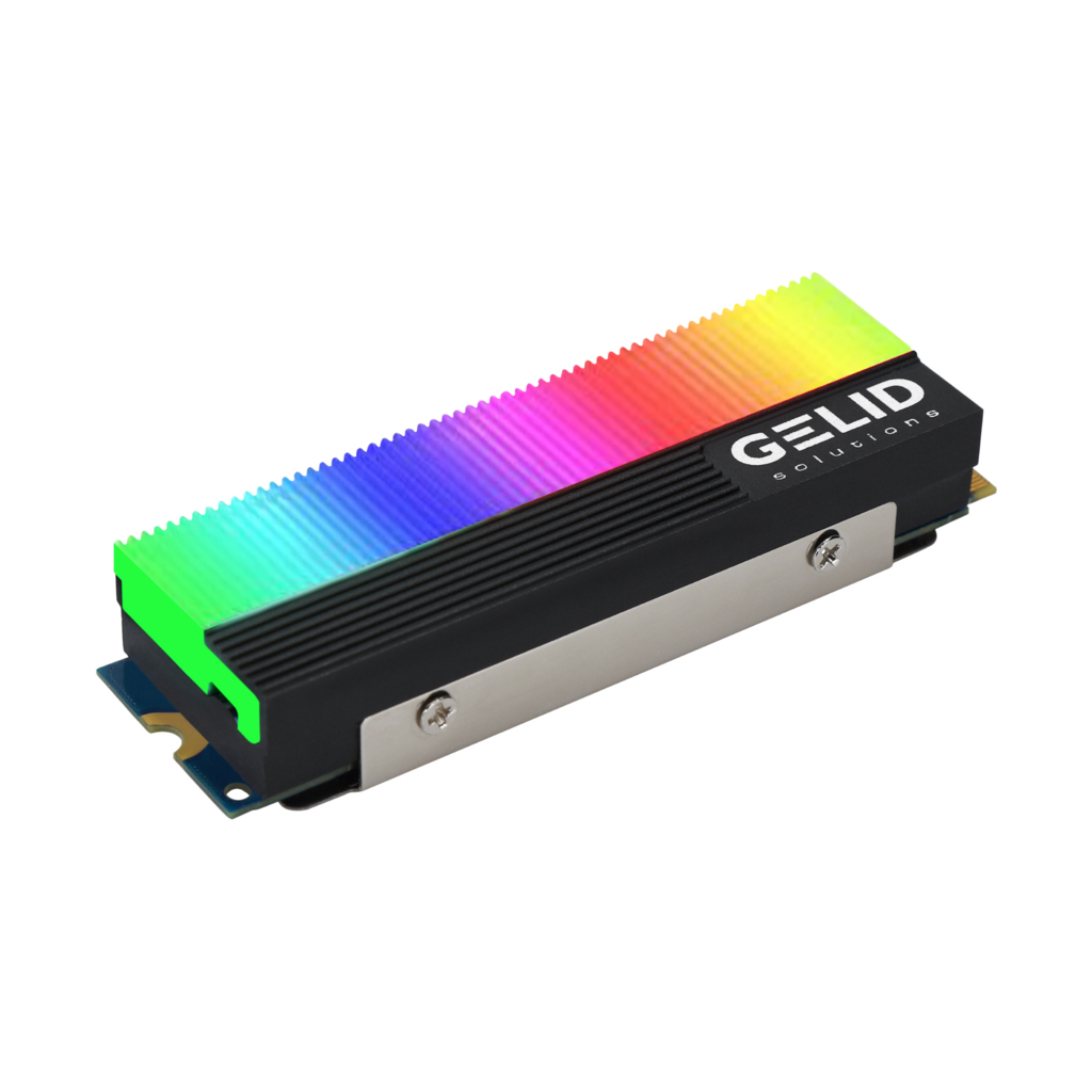 Радиатор охлаждения Gelid Solutions GLINT ARGB M.2 2280 SSD (M2-RGB-01) - 1 Радиатор охлаждения Gelid Solutions GLINT ARGB M.2 2280 SSD (M2-RGB-01) - 1