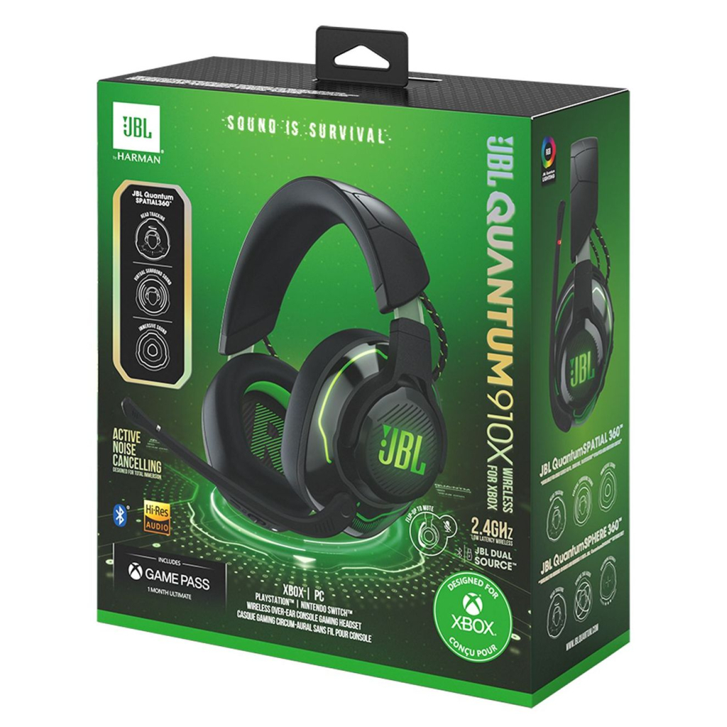 Наушники JBL Quantum 910X Wireless for Xbox Black (JBLQ910XWLBLKGRN) - 3