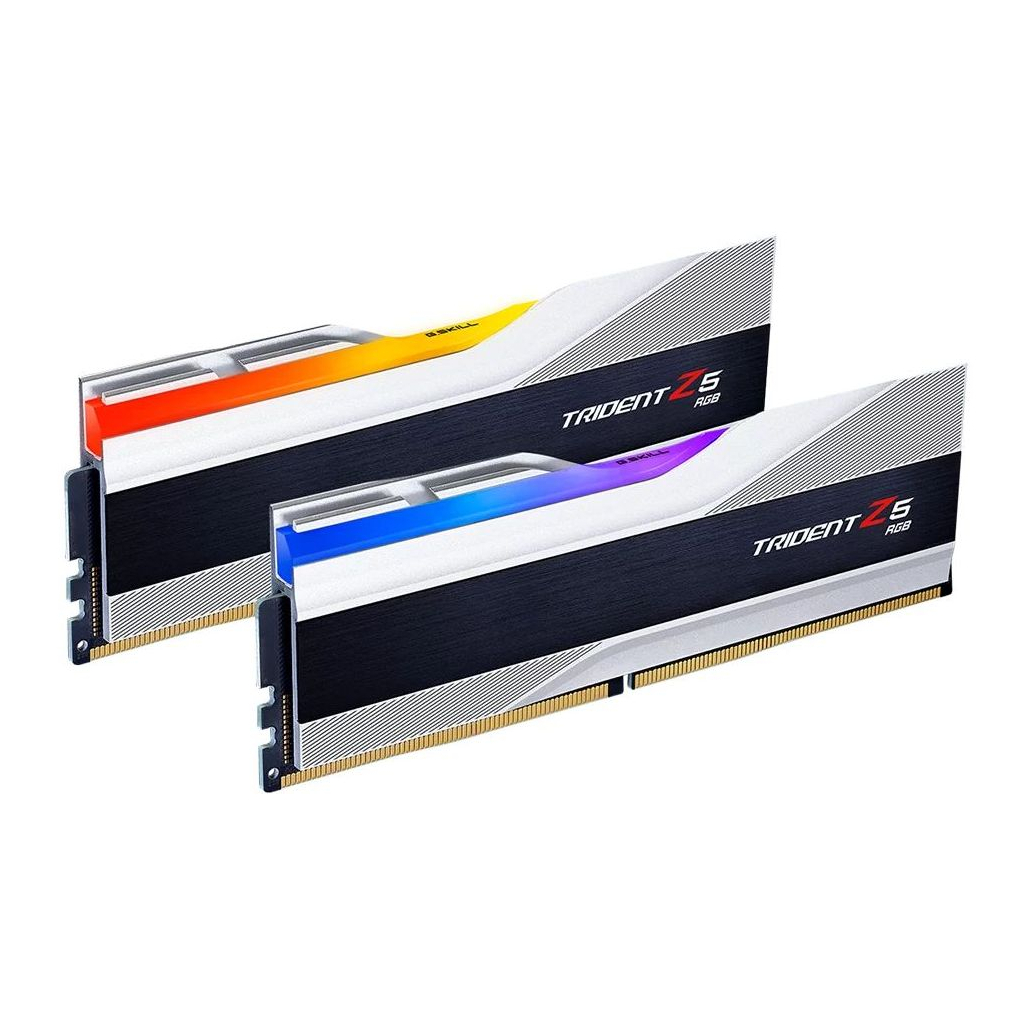 Модуль памяти для компьютера DDR5 32GB (2x16GB) 6600 Trident Z5 RGB Silver G.Skill (F5-6600J3440G16GX2-TZ5RS)