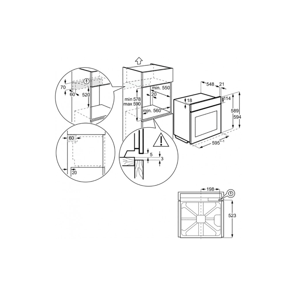 Духовой шкаф Electrolux OED3H50TX - 10