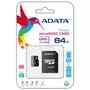 Карта памяти ADATA 64GB microSD class 10 UHS-I (AUSDX64GUICL10-RA1) - 1