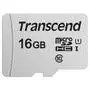 Карта памяти Transcend 16GB microSDHC class 10 UHS-I U1 (TS16GUSD300S-A) - 1
