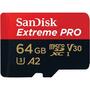 Карта памяти SanDisk 64GB microSDXC class 10 UHS-I U3 Extreme Pro V30 (SDSQXCY-064G-GN6MA) - 1