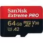 Карта памяти SanDisk 64GB microSDXC class 10 UHS-I U3 Extreme Pro V30 (SDSQXCY-064G-GN6MA) - 1