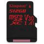 Карта памяти Kingston 512GB microSDXC class 10 UHS-I U3 Canvas React (SDCR/512GB) - 3