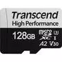 Карта памяти Transcend 128GB microSDXC class 10 UHS-I U3 A2 (TS128GUSD330S) - 1