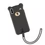 Чехол для моб. телефона Baseus iPhone XS Max Bear Silicone, Black (WIAPIPH65-BE01) - 2