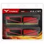 Модуль памяти для компьютера DDR4 16GB (2x8GB) 3000 MHz T-Force Vulcan Red Team (TLRED416G3000HC16CDC01) - 2