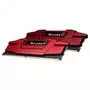 Модуль памяти для компьютера DDR4 16GB (2x8GB) 2666 MHz RipjawsV RED G.Skill (F4-2666C15D-16GVR) - 2