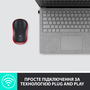 Мышка Logitech M185 red (910-002240) - 7