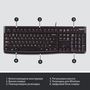Клавиатура Logitech K120 Ru (920-002522) - 5