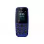 Мобильный телефон Nokia 105 SS 2019 Blue (16KIGL01A13) - 1