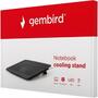 Подставка для ноутбука Gembird 15.6", 1x125 mm fan, black (NBS-1F15-03) - 3