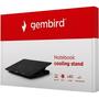Подставка для ноутбука Gembird 15", 2x125 mm fan, black (NBS-2F15-02) - 3