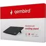Подставка для ноутбука Gembird 15", 4x80 mm fan, black (NBS-4F15-01) - 3
