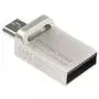 USB флеш накопитель Transcend 32GB JetFlash OTG 880 Metal Silver USB 3.0 (TS32GJF880S) - 2