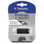 USB флеш накопитель Verbatim 256GB PinStripe Black USB 3.0 (49320) - 4