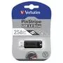 USB флеш накопитель Verbatim 256GB PinStripe Black USB 3.0 (49320) - 4