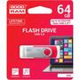 USB флеш накопитель Goodram 64GB UTS3 Twister Red USB 3.0 (UTS3-0640R0R11) - 2