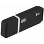 USB флеш накопитель Goodram 8GB UMO2 Graphite USB 2.0 (UMO2-0080E0R11) - 1