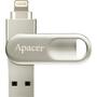 USB флеш накопитель Apacer 32GB AH790 Silver USB 3.1/Lightning (AP32GAH790S-1) - 1