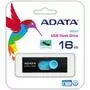 USB флеш накопитель ADATA 16GB UV220 Black/Blue USB 2.0 (AUV220-16G-RBKBL) - 2