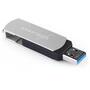USB флеш накопитель eXceleram 16GB P2 Series Silver/Black USB 3.1 Gen 1 (EXP2U3SIB16) - 4