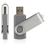 USB флеш накопитель eXceleram 16GB P1 Series Silver/Gray USB 2.0 (EXP1U2SIG16) - 3